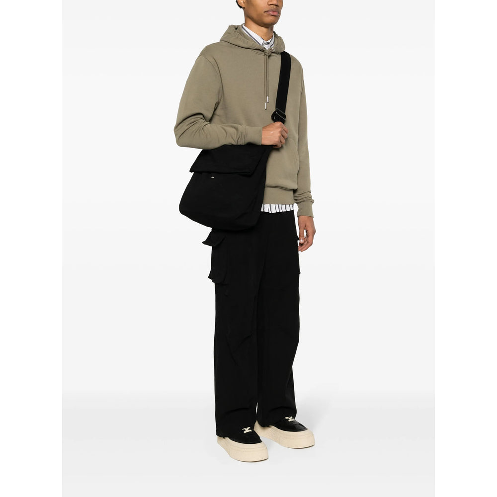 Our Legacy Washed Denim Belt Bag — Black, view 2