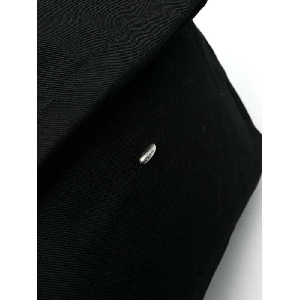 Our Legacy Washed Denim Belt Bag — Black, view 3