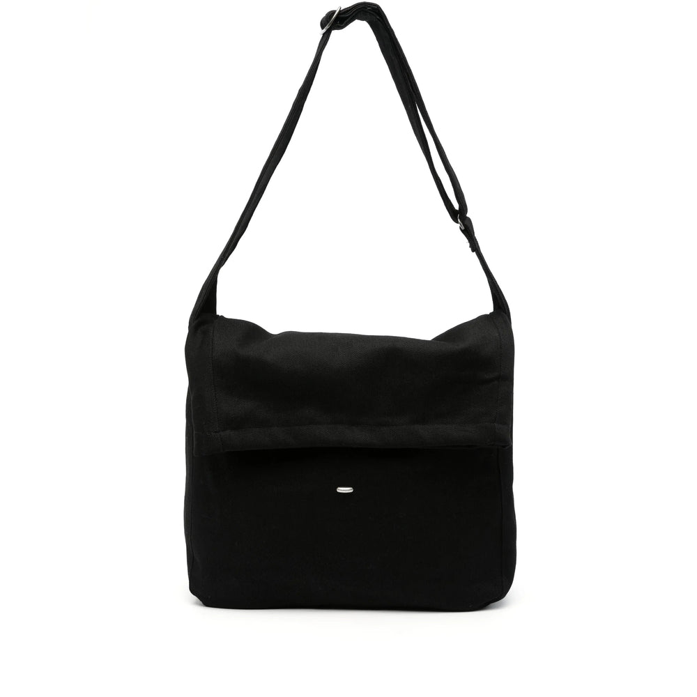 Our Legacy Washed Denim Belt Bag — Black, view 4
