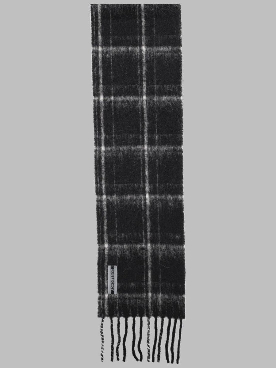 Our Legacy Alpaca and Wool Blend Scarf — Black, view 2