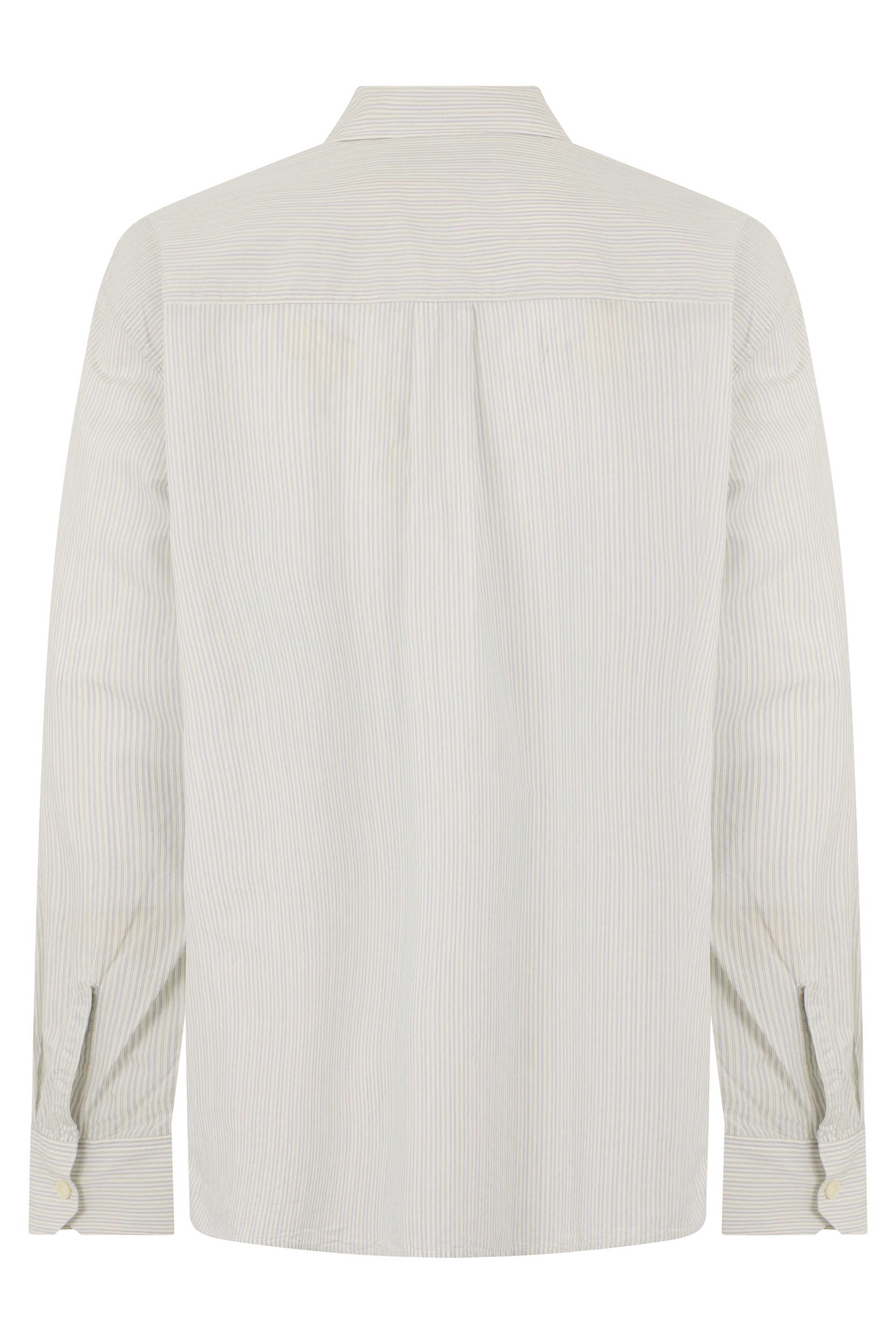 Our Legacy Striped Cotton Shirt — Cream, view 2