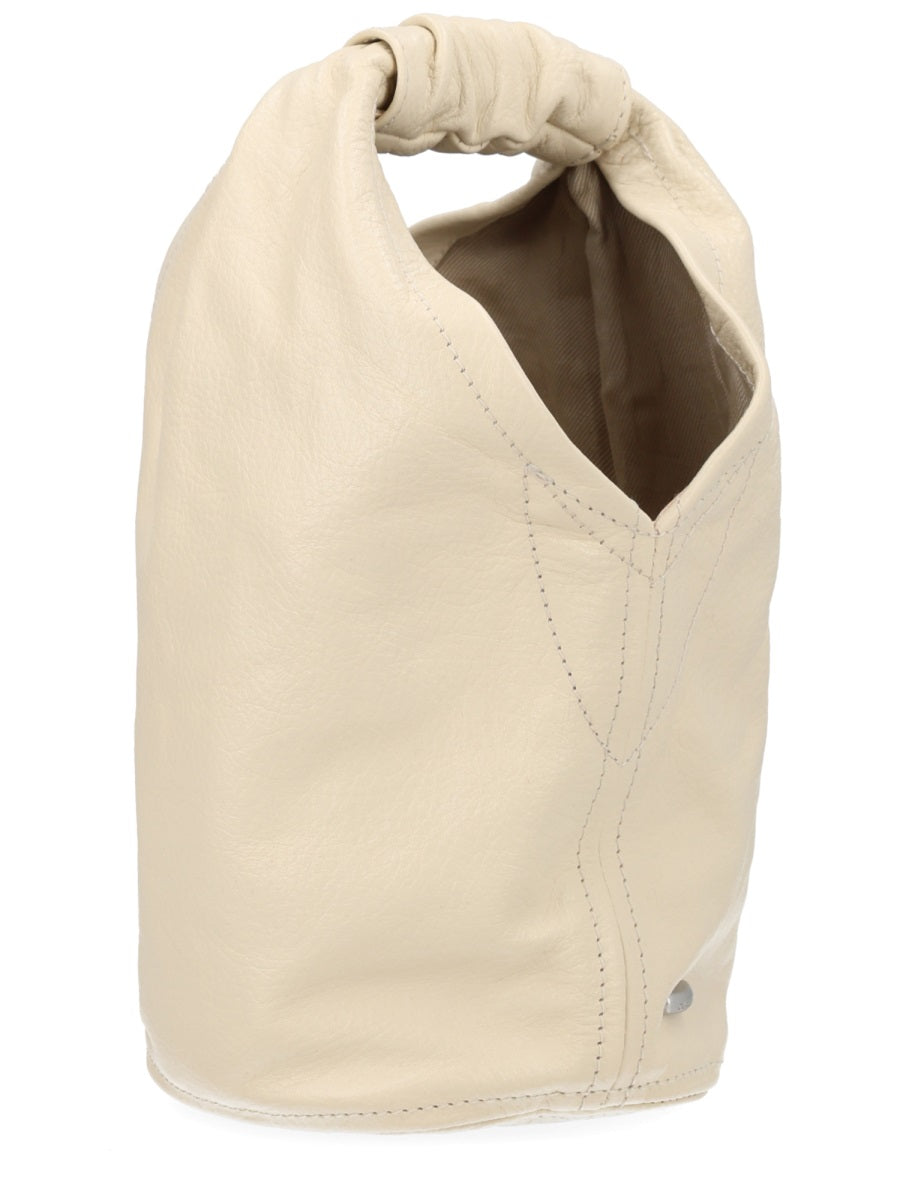 Our Legacy Calf Leather Shoulder Bag — Beige, view 3