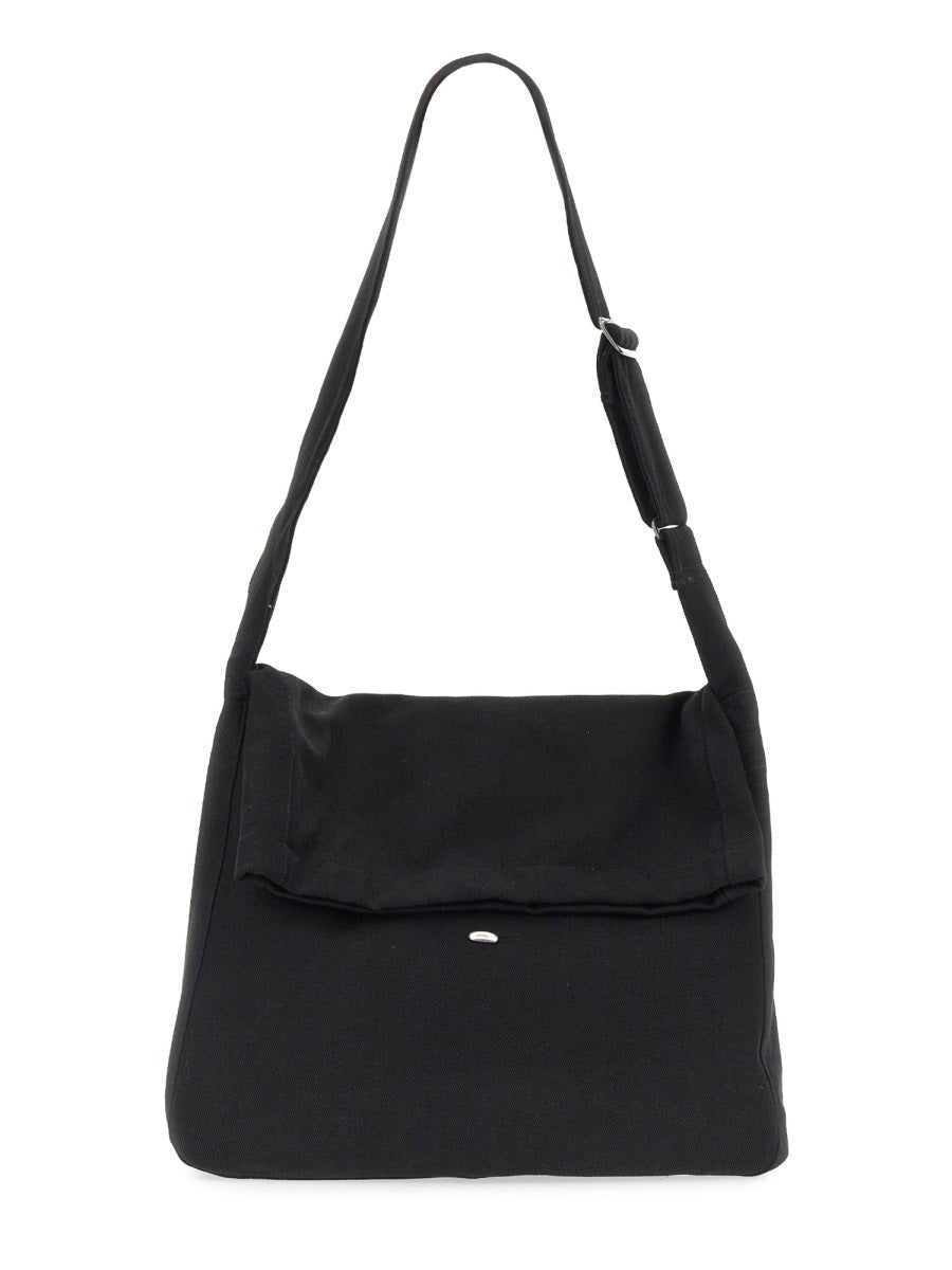 Our Legacy Washed Denim Shoulder Bag — Black, view 2