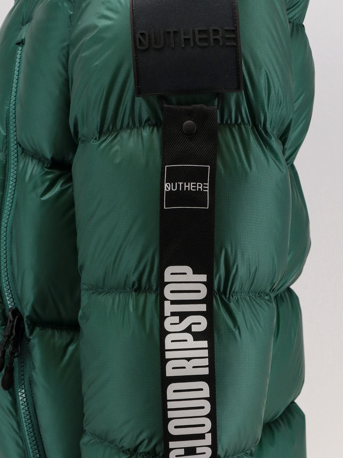 Outhere Nylon Down-Filled Down Jacket — Green, view 3