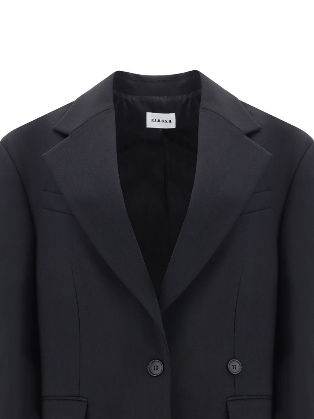 P.A.R.O.S.H. Virgin Wool Blend Blazer — Black, view 2