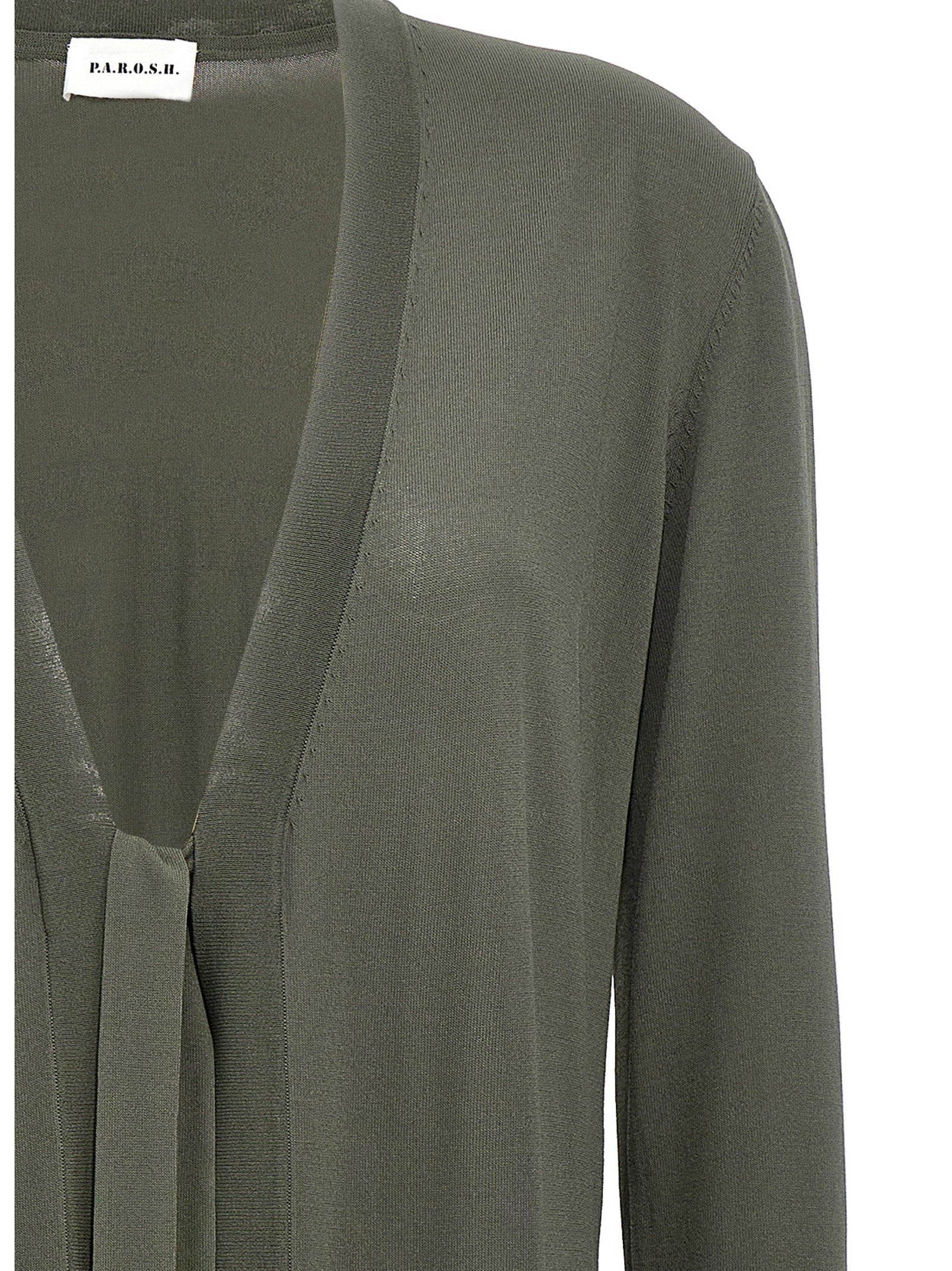 P.A.R.O.S.H. Roux Cardigan — Olive, view 3