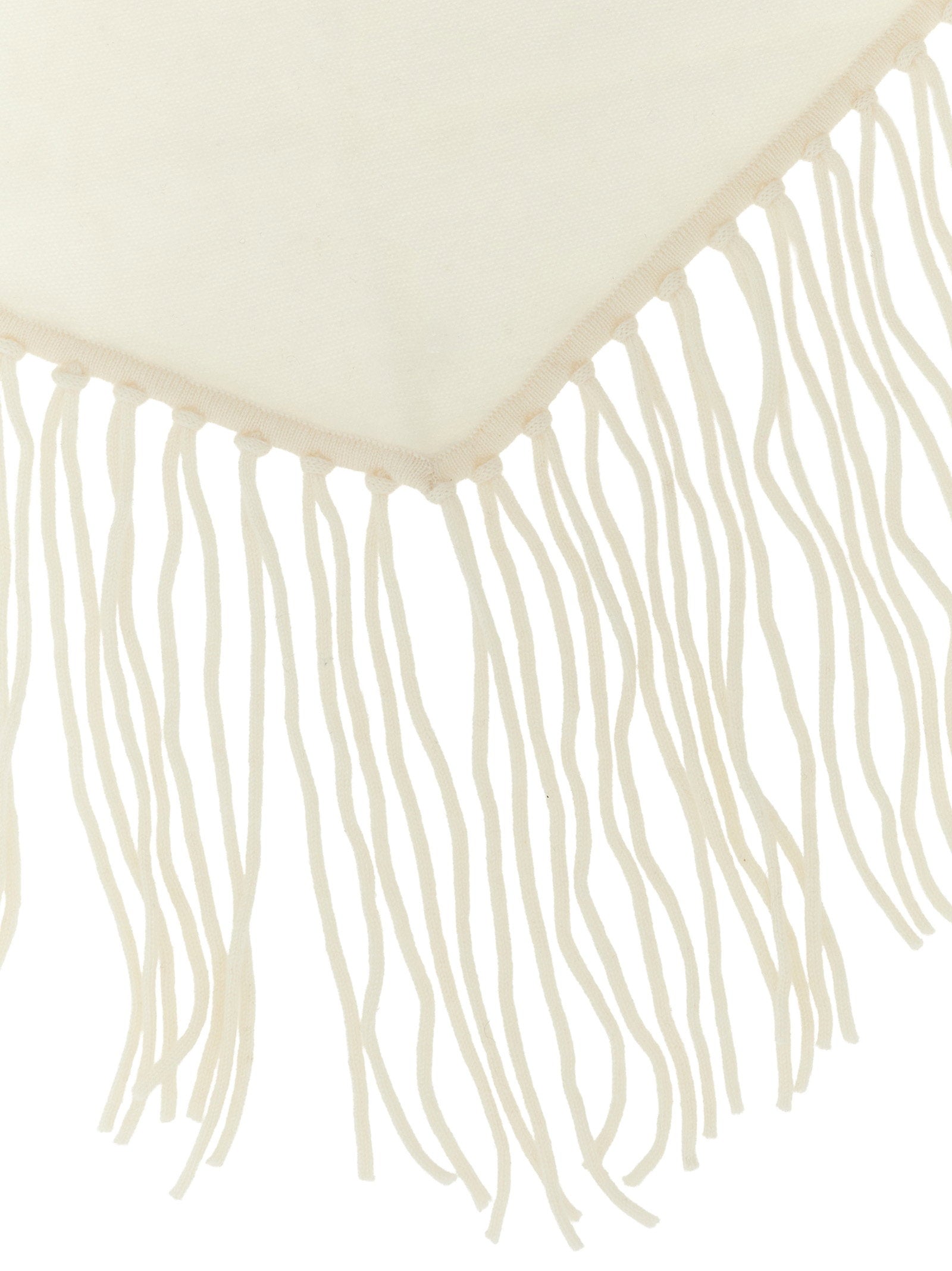 P.A.R.O.S.H. Cashmere Fringe Scarf — Cream, view 3