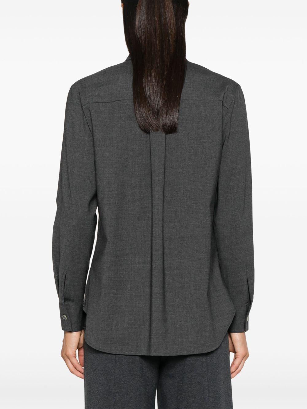 P.A.R.O.S.H. Wool Shirt — Gray, view 4