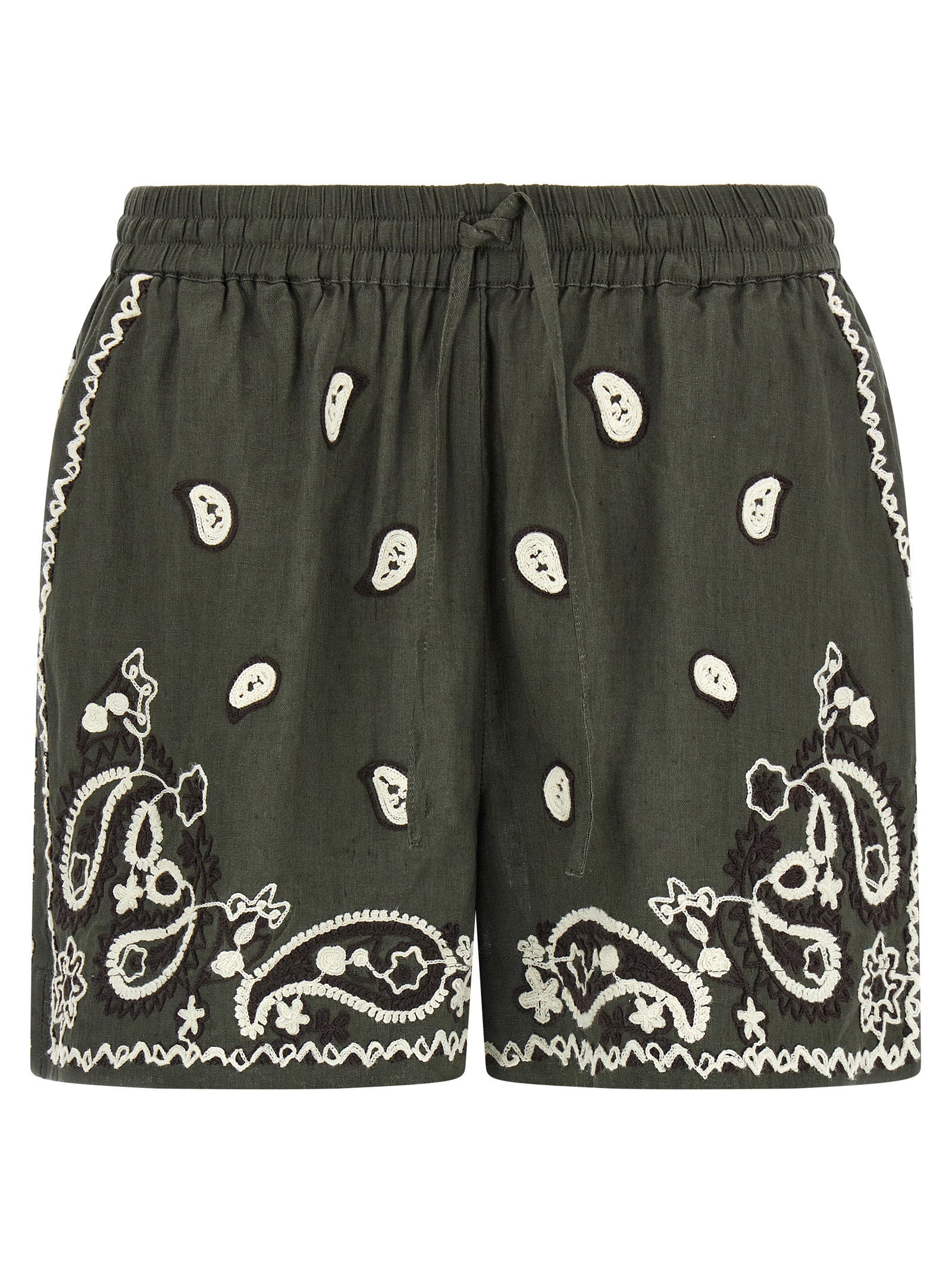 P.A.R.O.S.H. Beach26 Shorts — Olive by Parosh
