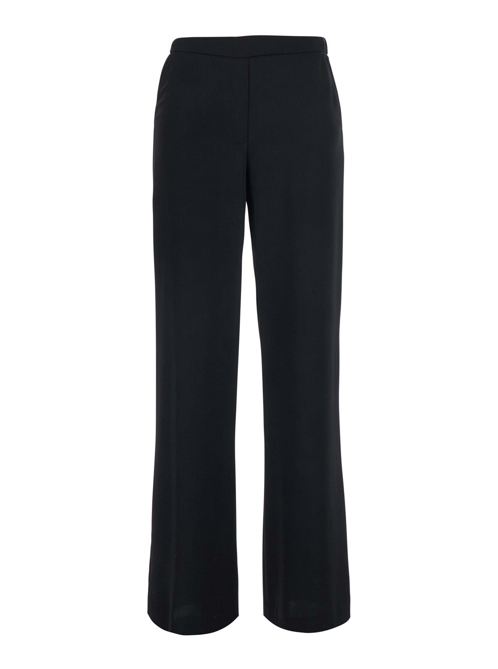 P.A.R.O.S.H. Regular Fit Trousers — Black by Parosh