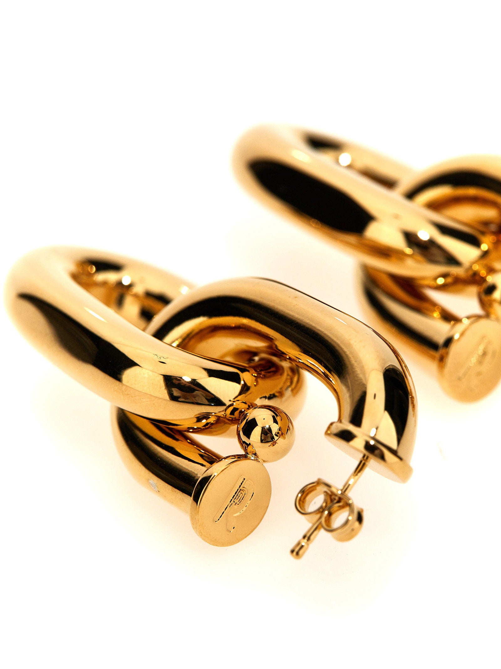 Paco Rabanne XL Link Earrings — Gold, view 2