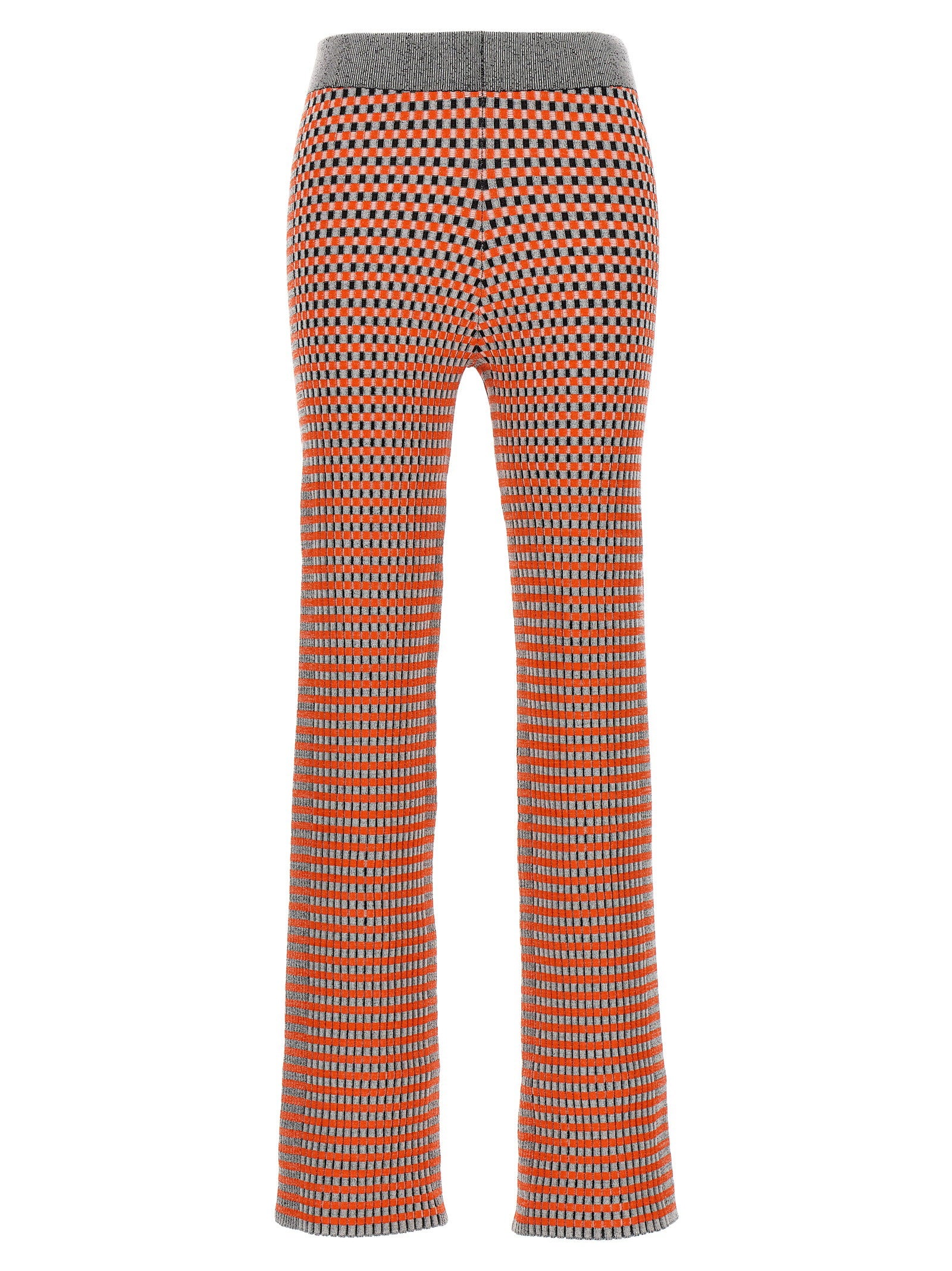 Paco Rabanne Jacquard Patterned Trousers — Orange by Paco Rabanne