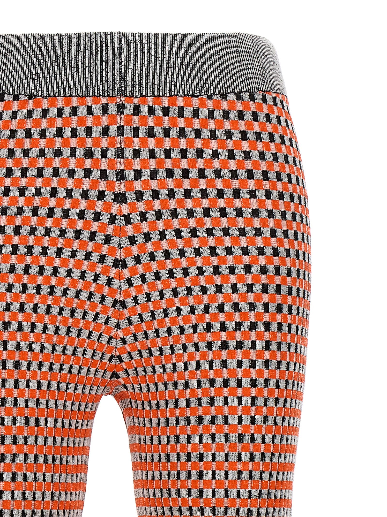 Paco Rabanne Jacquard Patterned Trousers — Orange, view 3