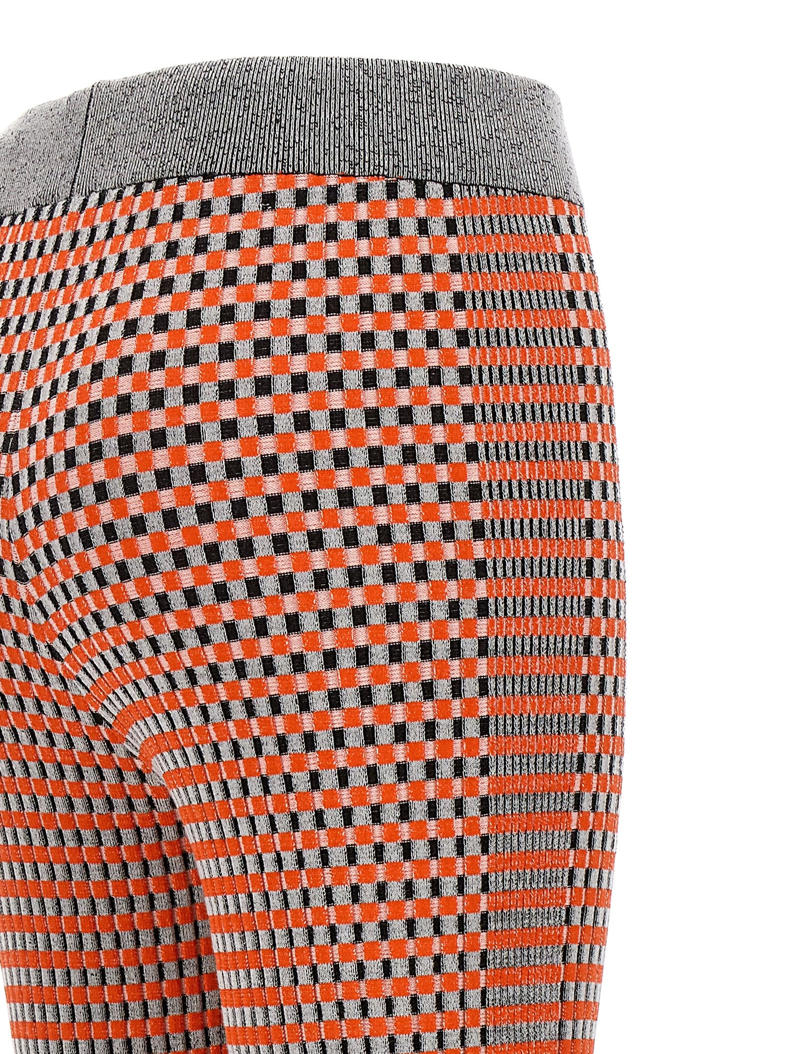 Paco Rabanne Jacquard Patterned Trousers — Orange, view 4