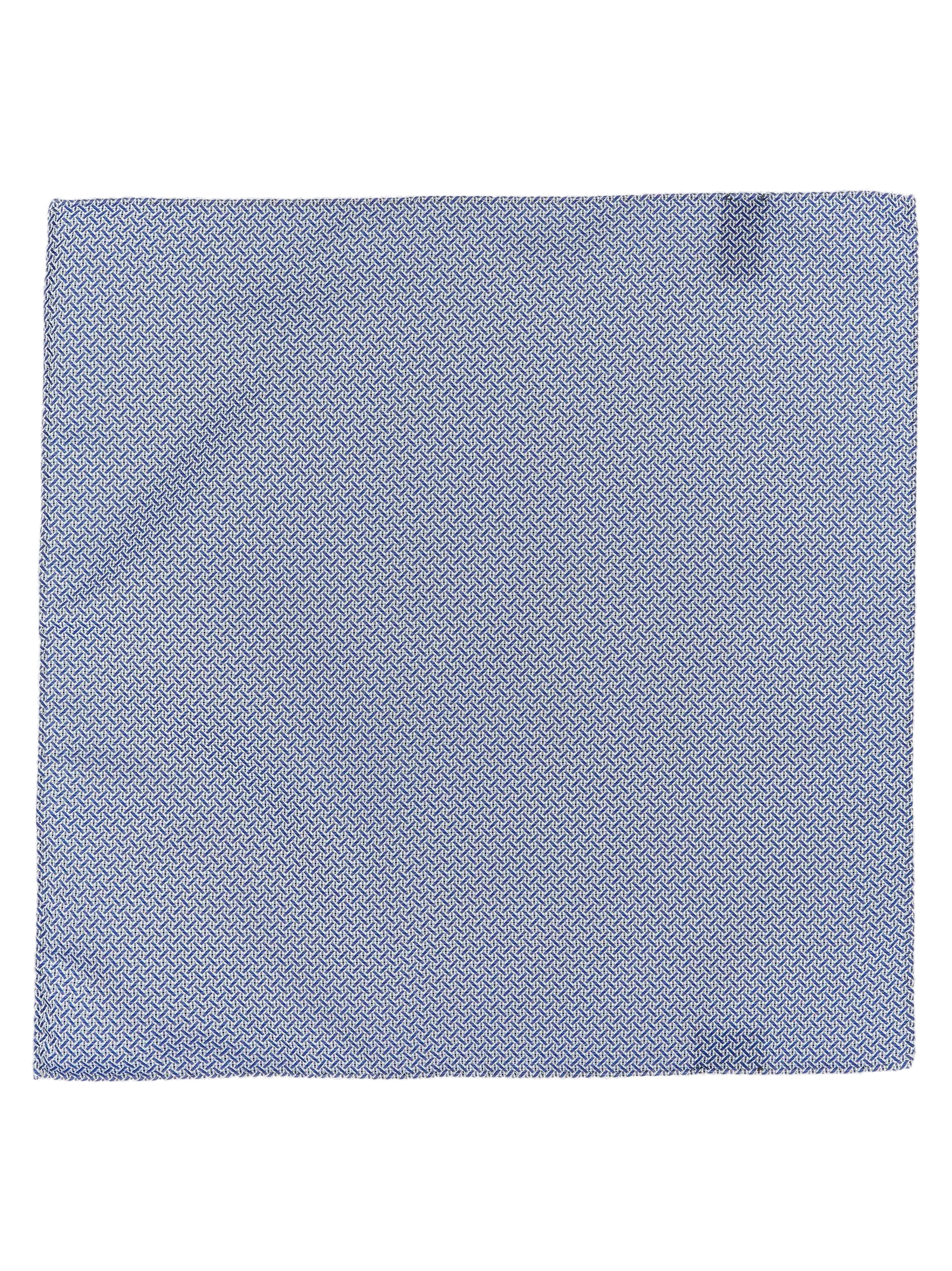 Pal Zileri Patterned Polyester Pocket Square — Blue by Pal Zileri