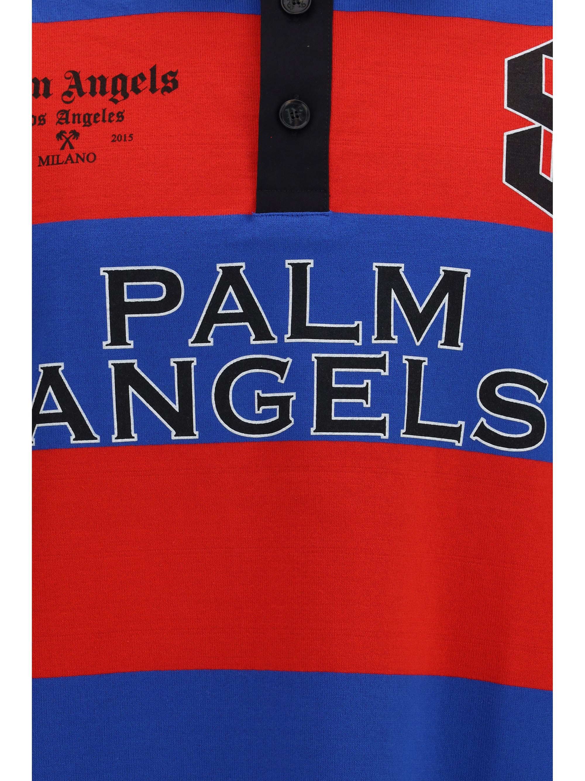 Palm Angels Sport Stripe Polo — Red, view 3