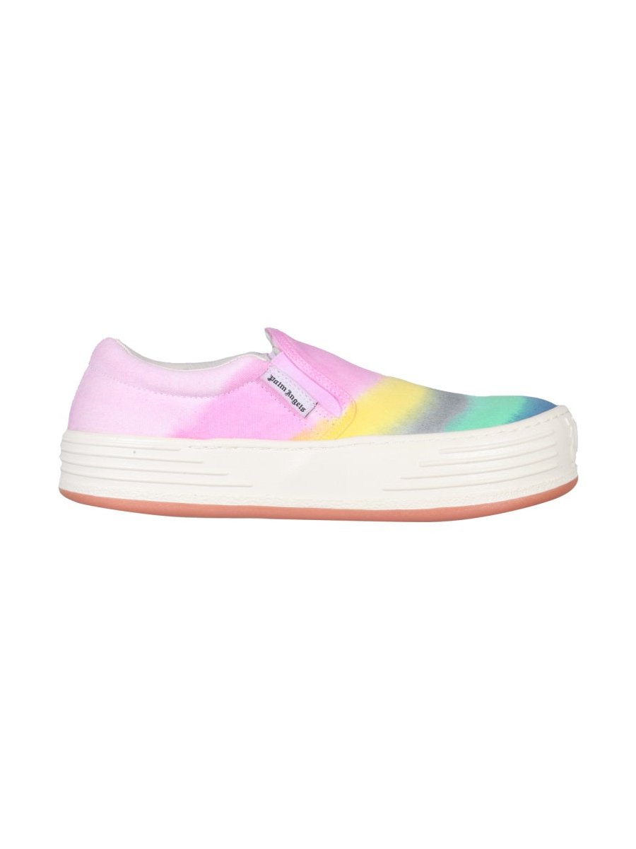 Palm Angels Suede Slip-On Sneaker — Multicolor, view 3