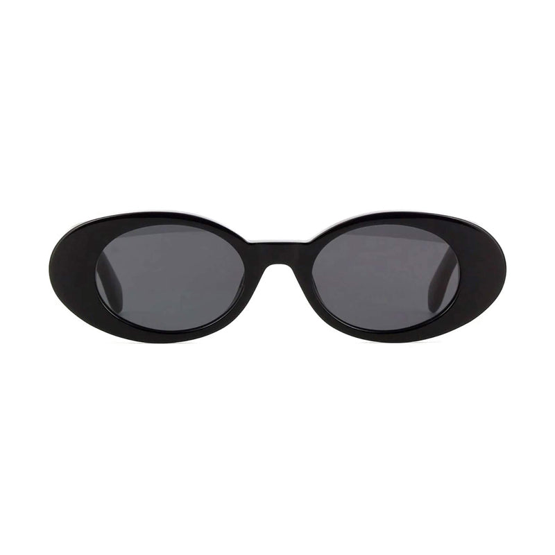 Palm Angels Oval Full Rim Sunglasses — Black, view 2