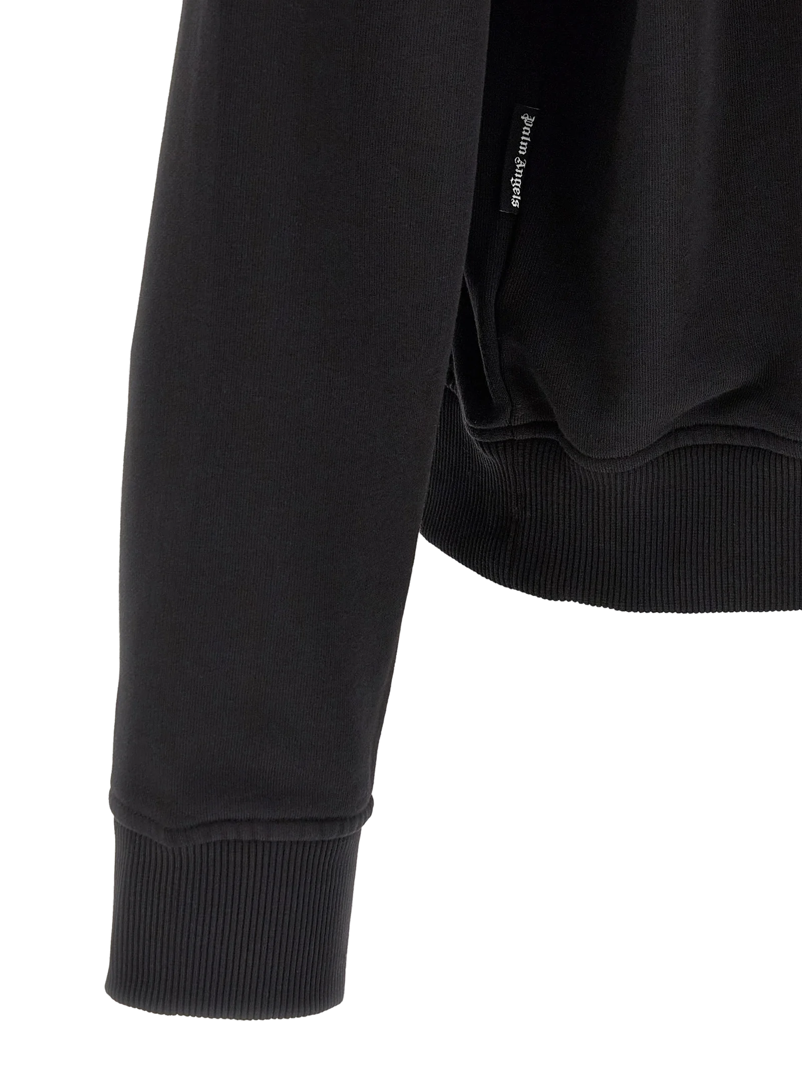 Palm Angels Logo-Embroidered Crew Neck Sweatshirt — Black, view 4
