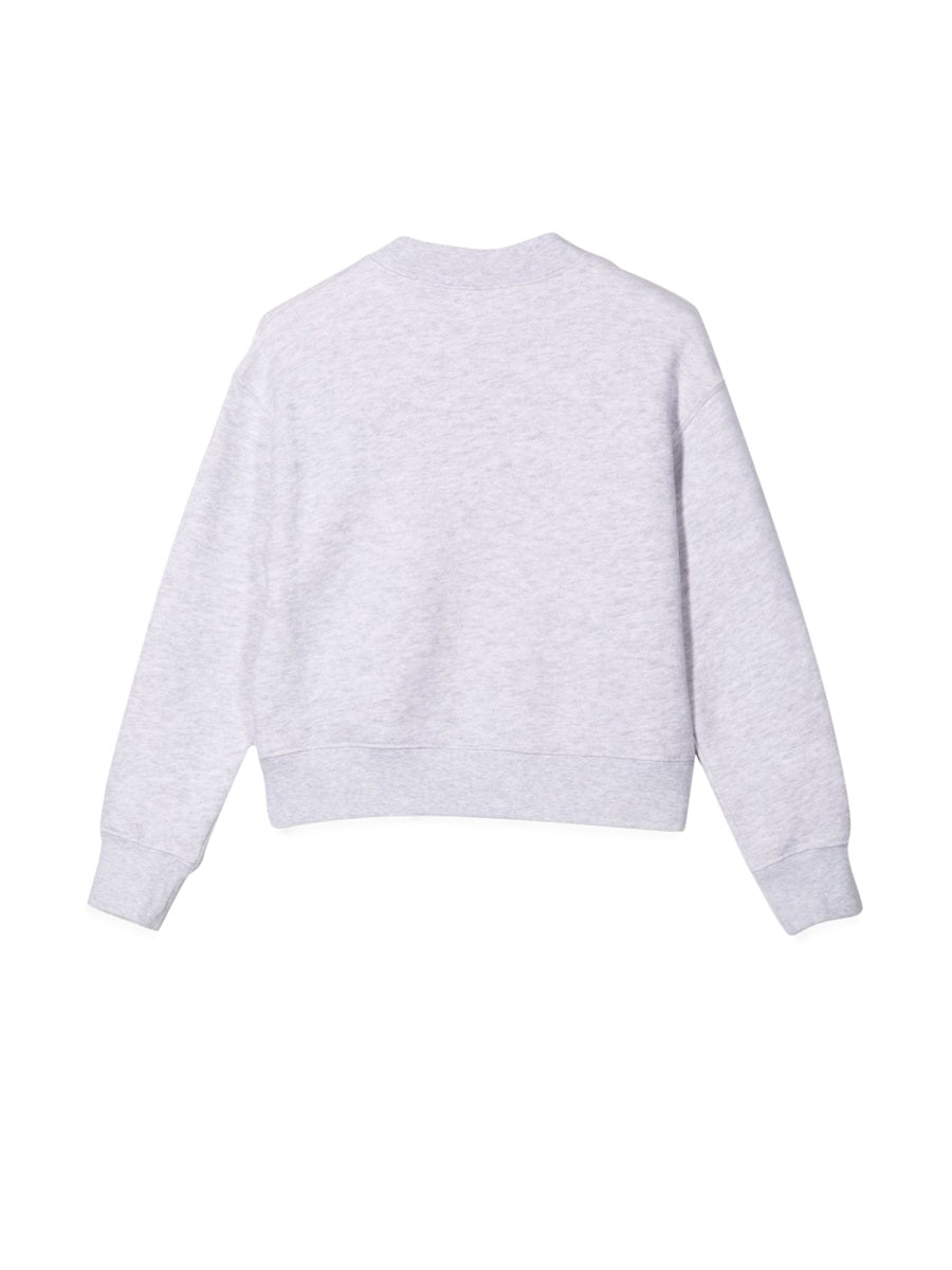 Palm Angels Bear-Print Cotton Sweatshirt — Gray, view 2