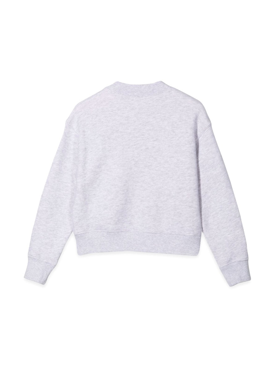 Palm Angels Bear-Print Cotton Sweatshirt — Gray, view 5