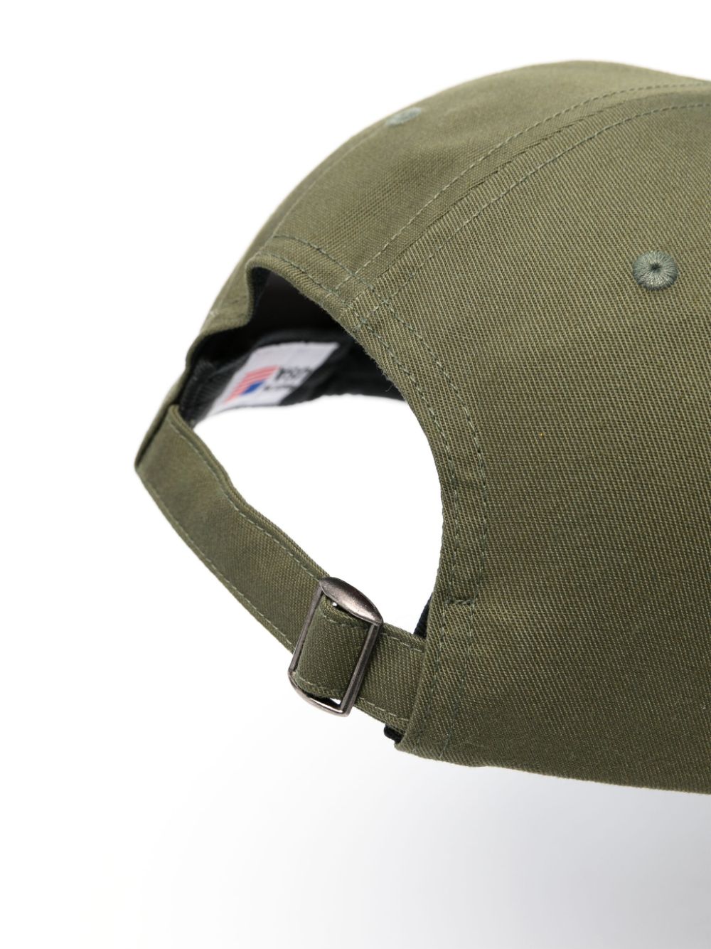 Palmes Embroidered Logo Baseball Cap — Olive Green, view 2
