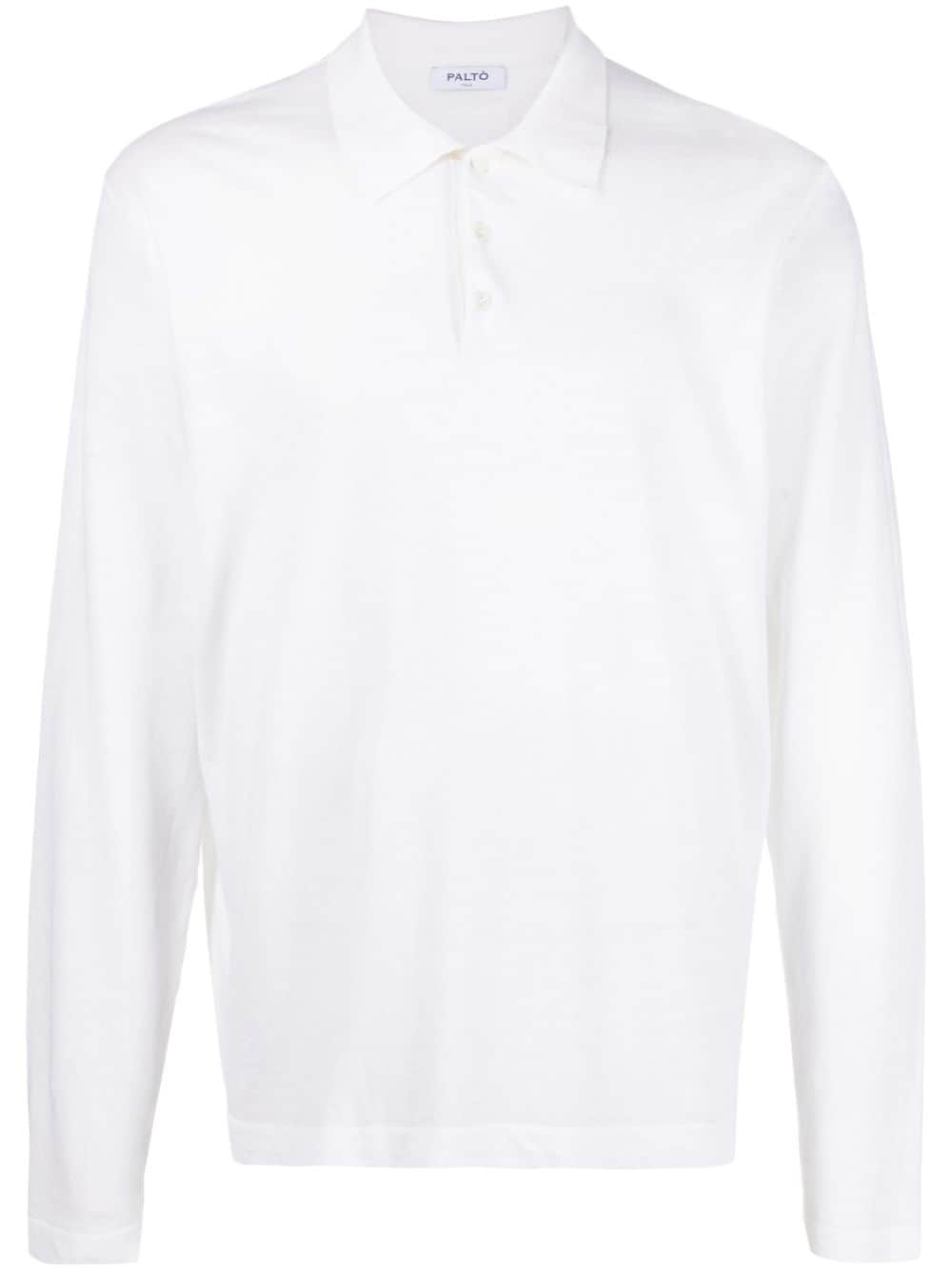 Paltò Cotton-Linen Blend Polo — White by Paltò