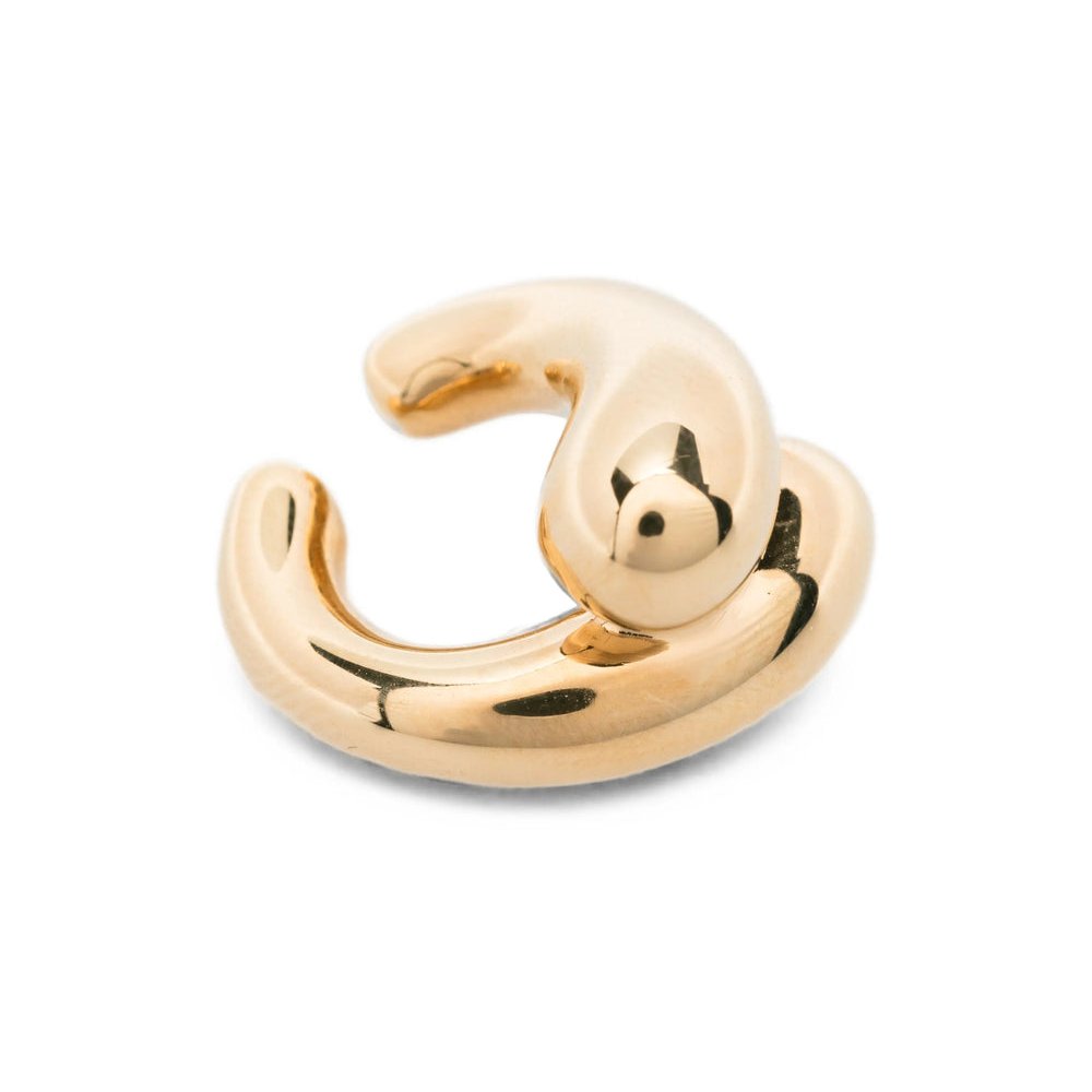 Panconesi Polished Gold Bracelet — Gold, view 3