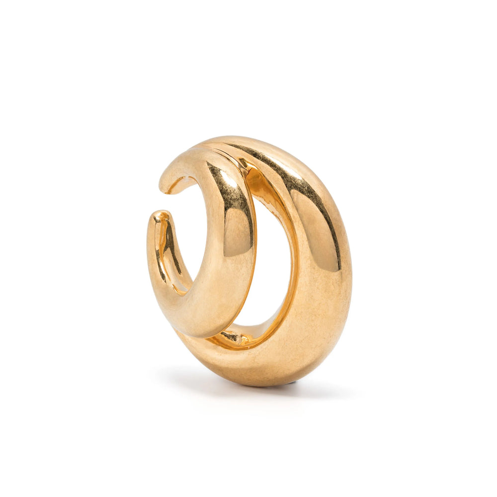 Panconesi Gold-Plated Sculptural Ear Cuff — Gold by Panconesi