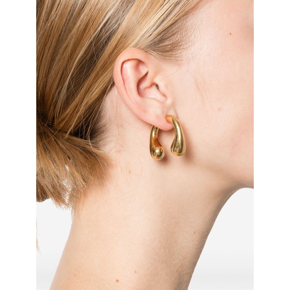 Panconesi Polished Gold-Tone Drop Earrings — Gold, view 2