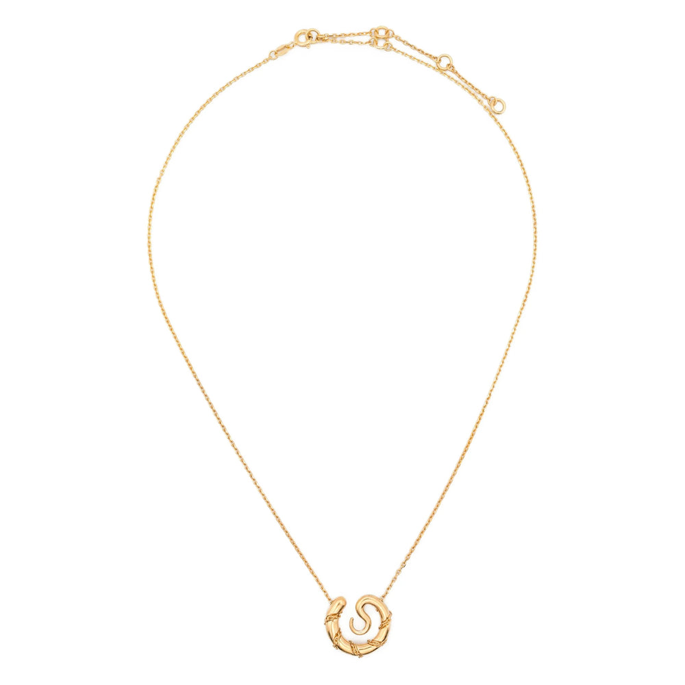 Panconesi Gold-Tone Spiral Pendant Necklace — Gold by Panconesi