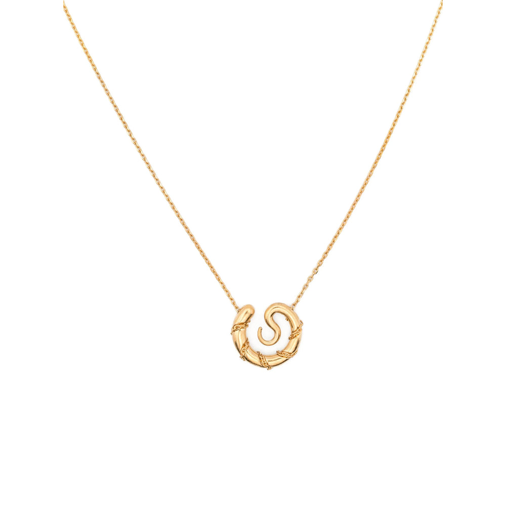 Panconesi Gold-Tone Spiral Pendant Necklace — Gold, view 3