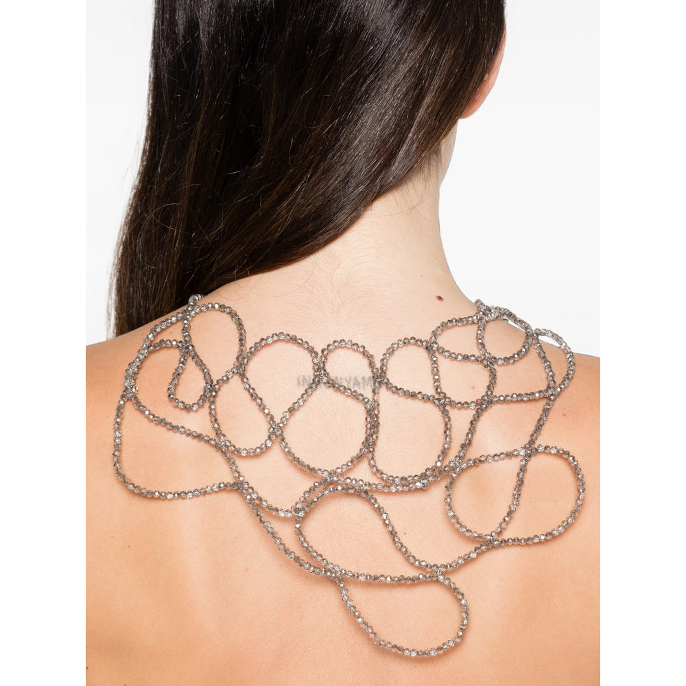 Panicale Multi-Loop Chain Necklace — Silver, view 2