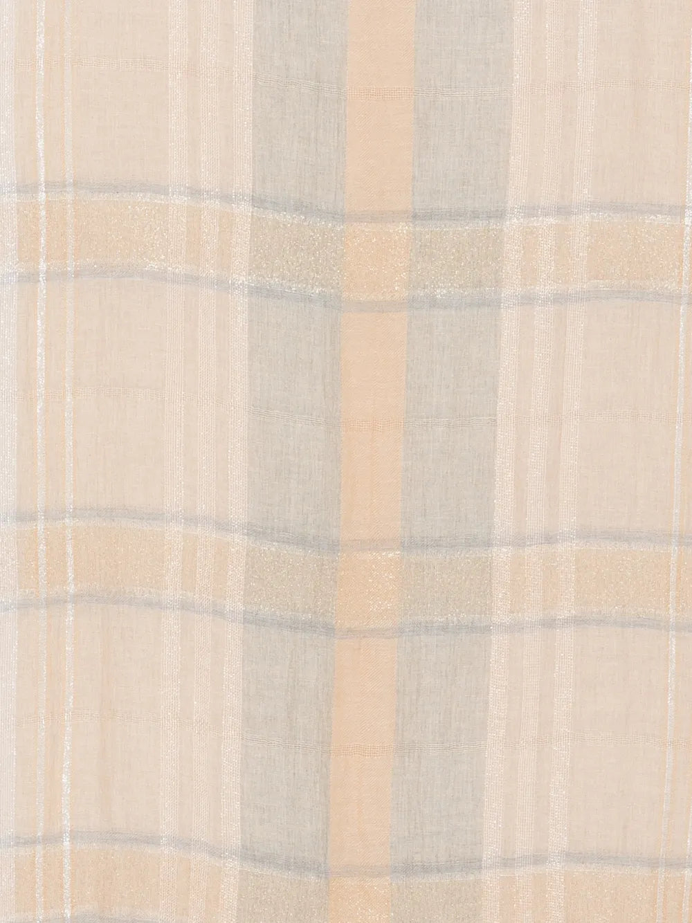 Panicale Check Pattern Scarf — Beige, view 3