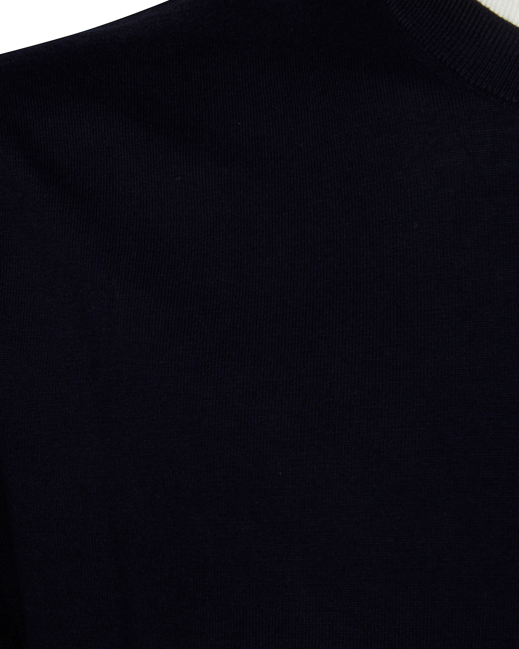 Paolo Pecora Crew-Neck Cotton with Contrasting Trims T-Shirt — Black, view 3