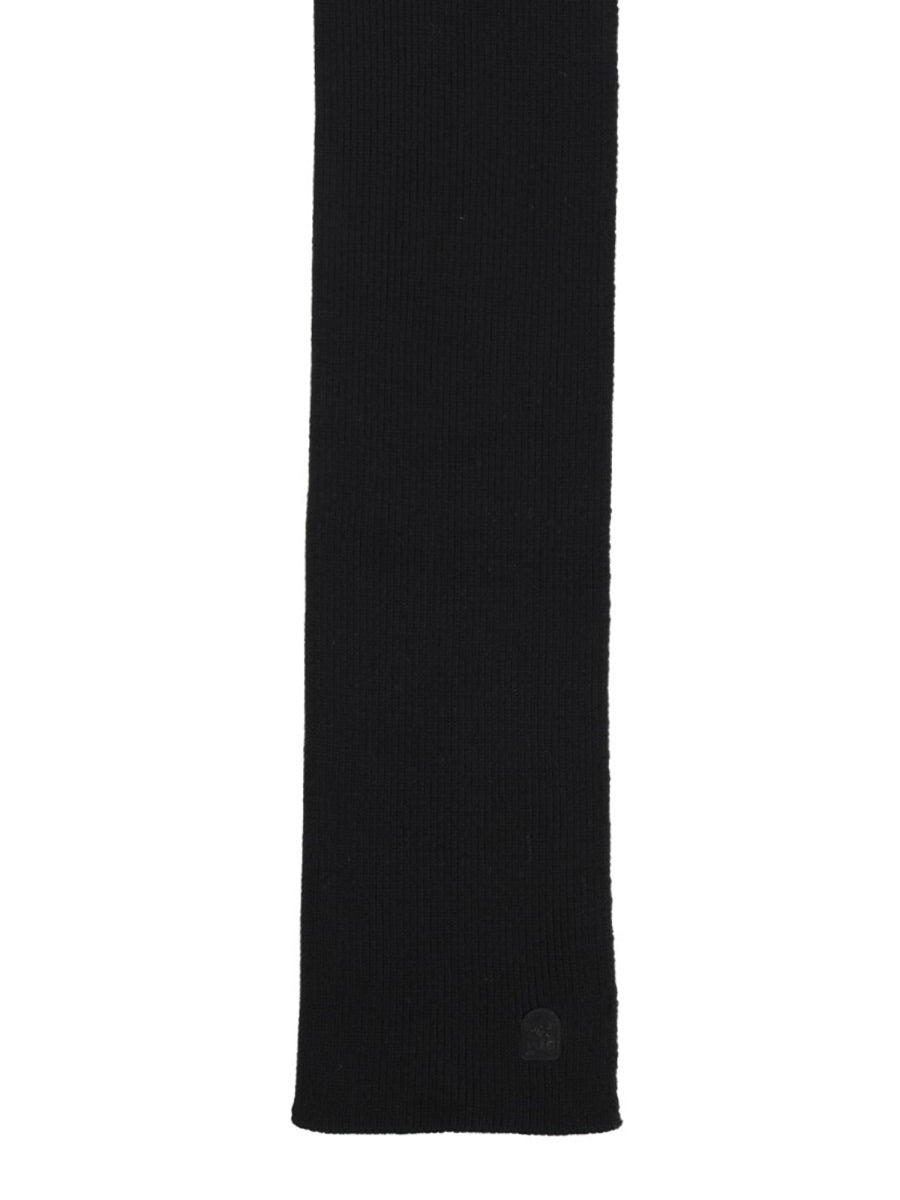 Parajumpers Extra Fine Merino Wool Scarf — Black, view 2