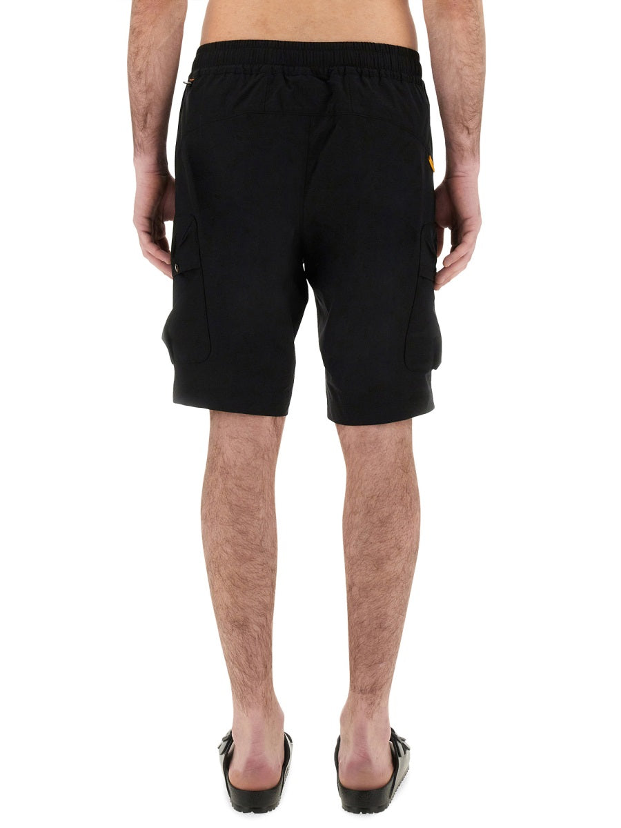 Parajumpers Lightweight Polyester Shorts — Black by Parajumpers