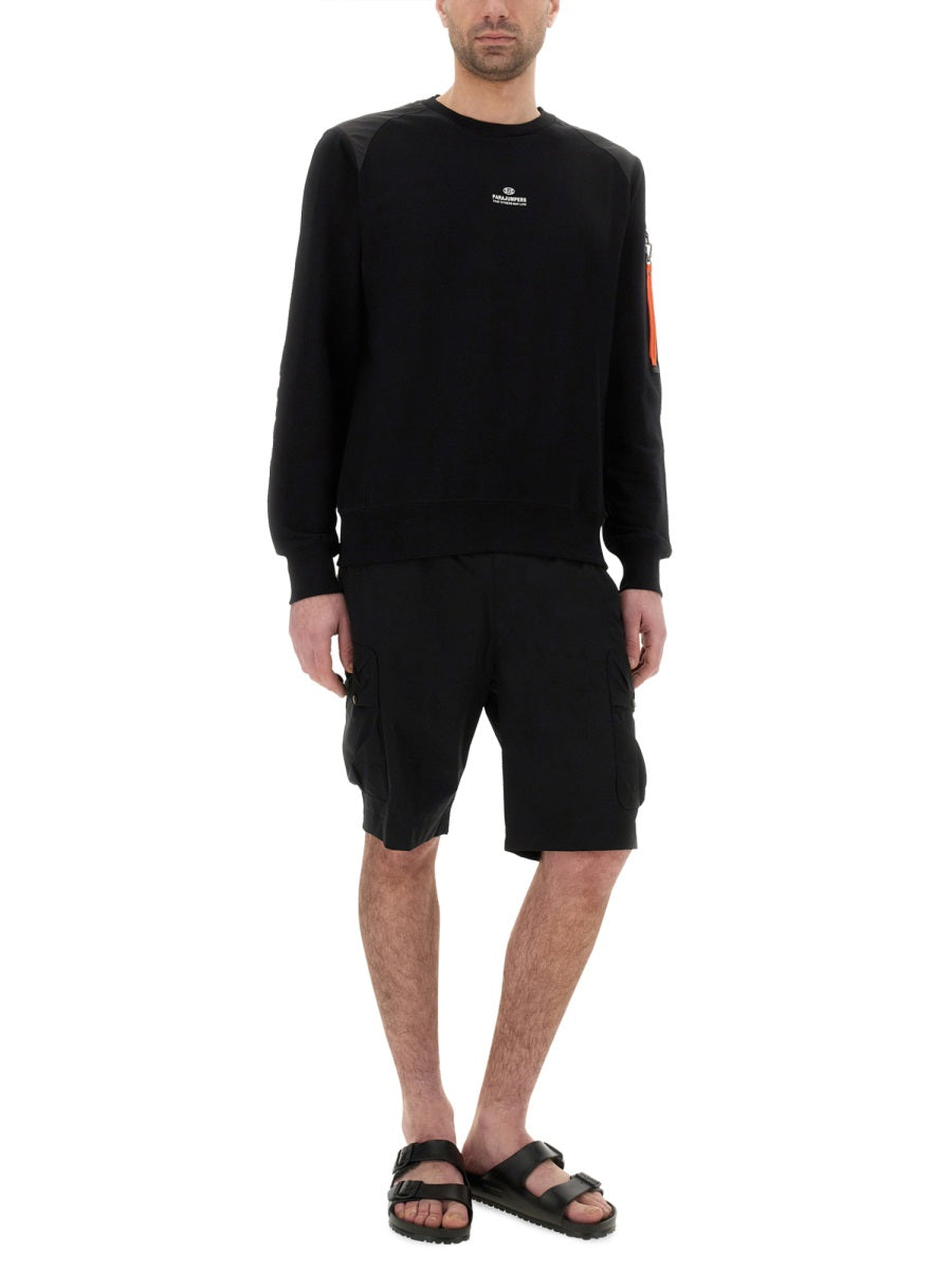 Parajumpers Lightweight Polyester Shorts — Black, view 3
