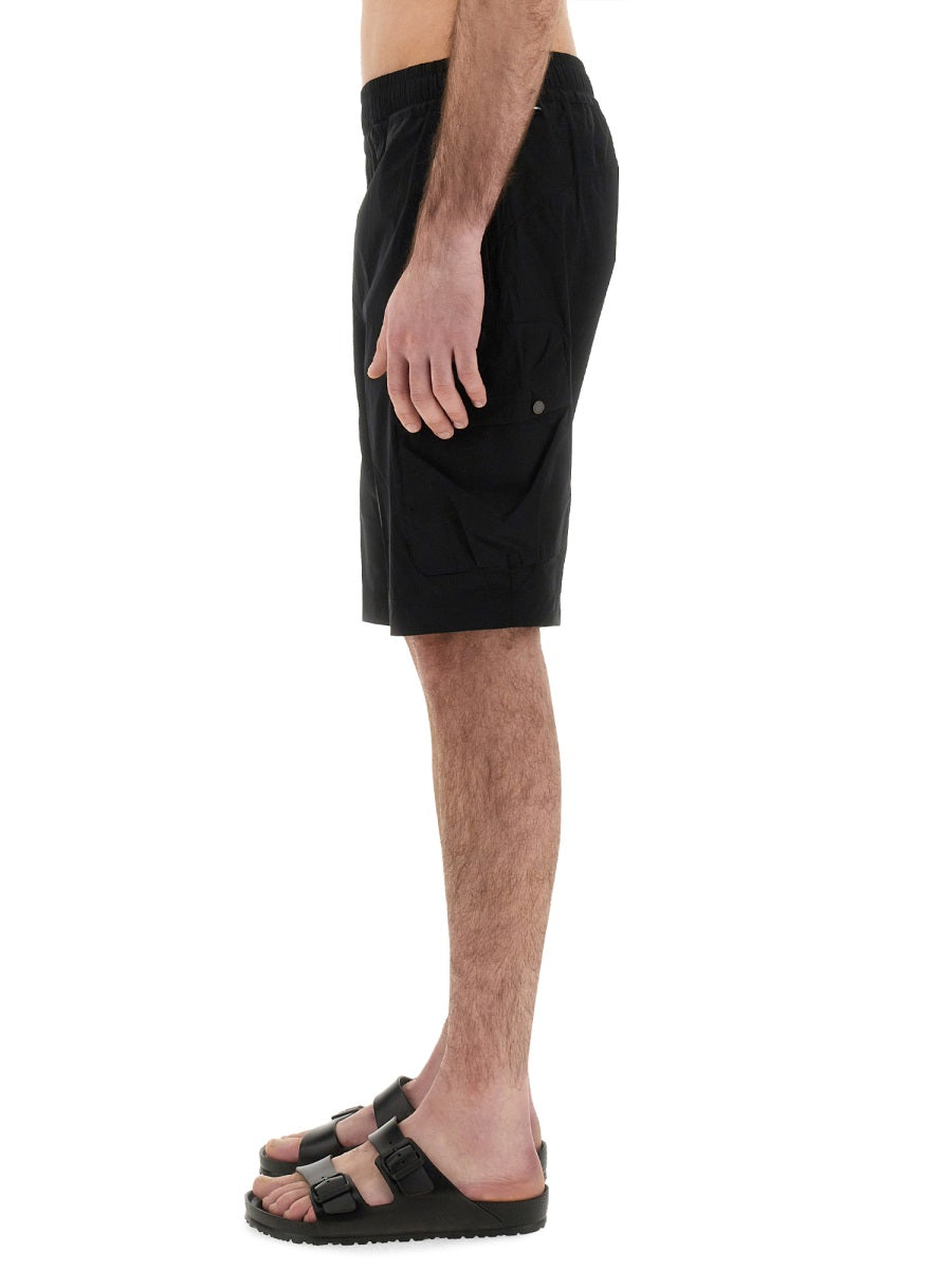 Parajumpers Lightweight Polyester Shorts — Black, view 4