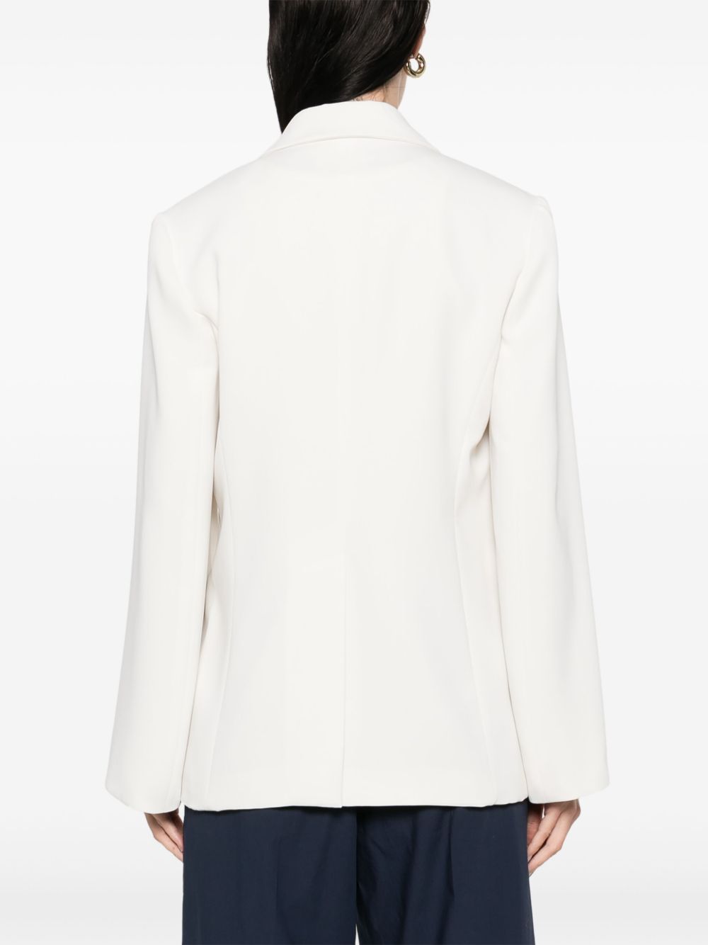 Parosh Single-Breasted Blazer — Ivory, view 2