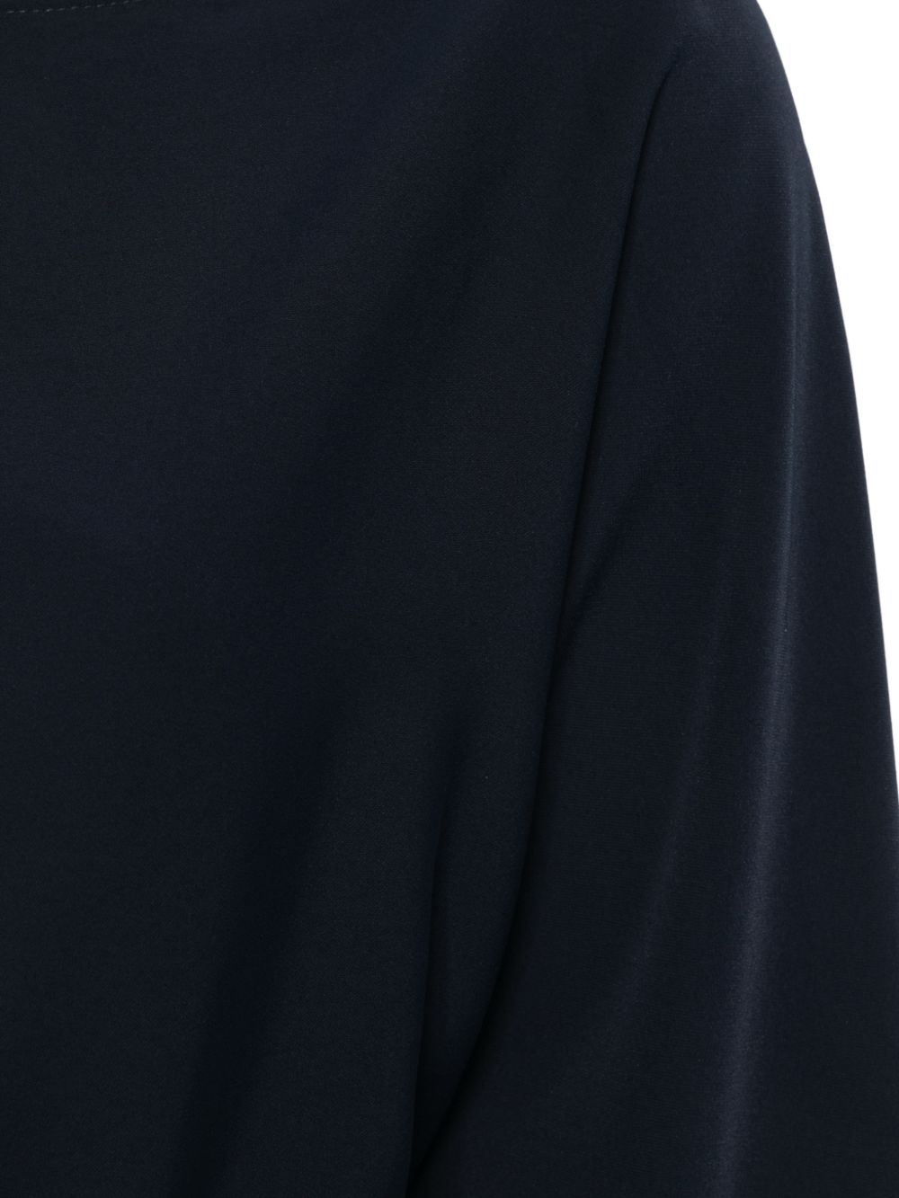 Parosh Boat Neck Wide Sleeves Dress — Black, view 3