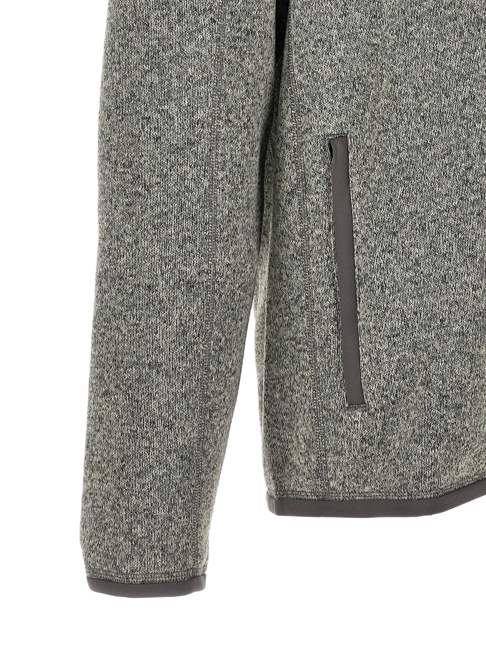 Patagonia Fleece Knit Jacket — Gray, view 4