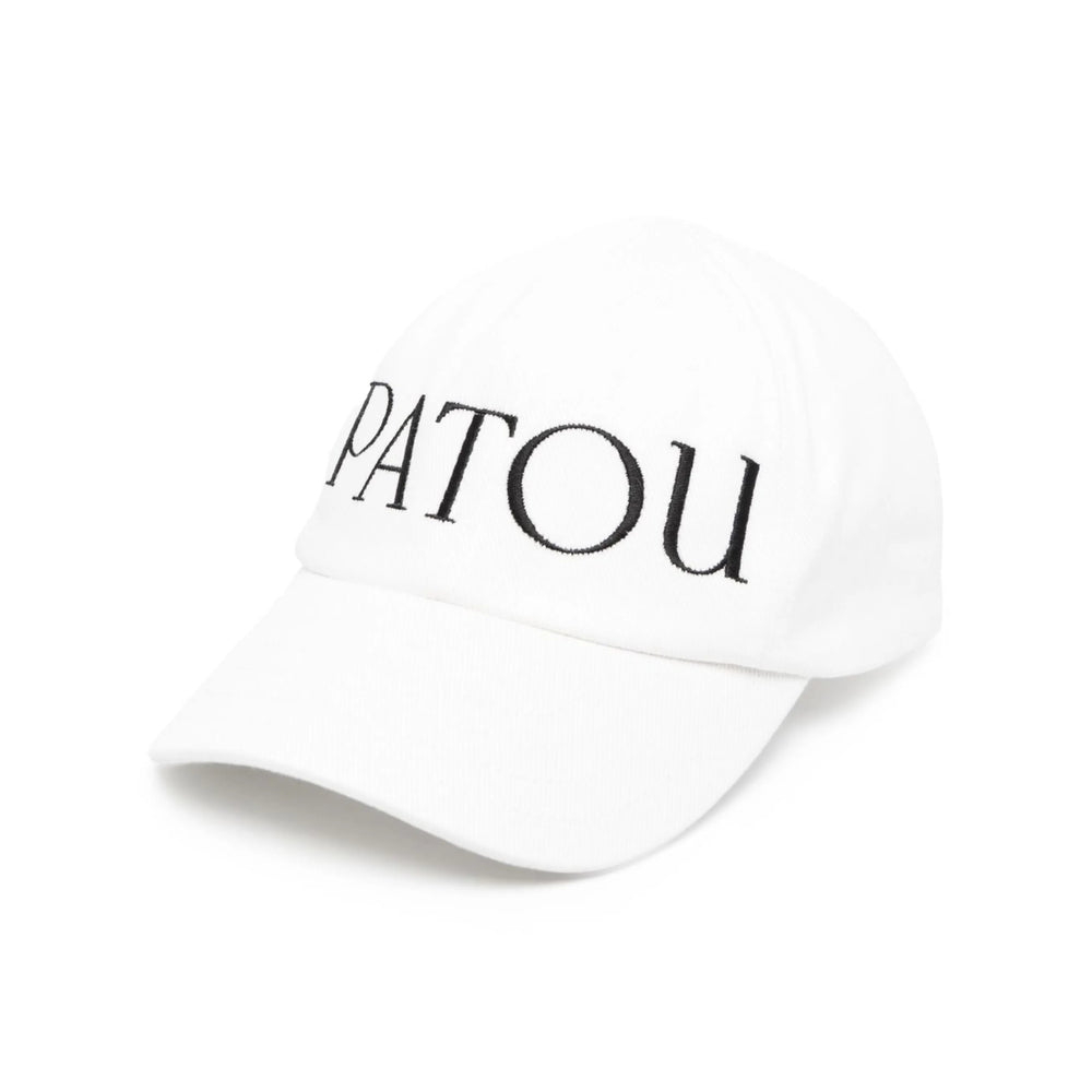 Patou AC0400132 Embroidered Logo Cotton Baseball Cap — White by Patou