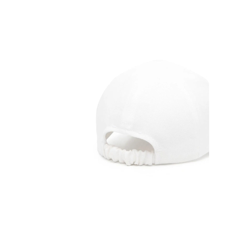 Patou AC0400132 Embroidered Logo Cotton Baseball Cap — White, view 2