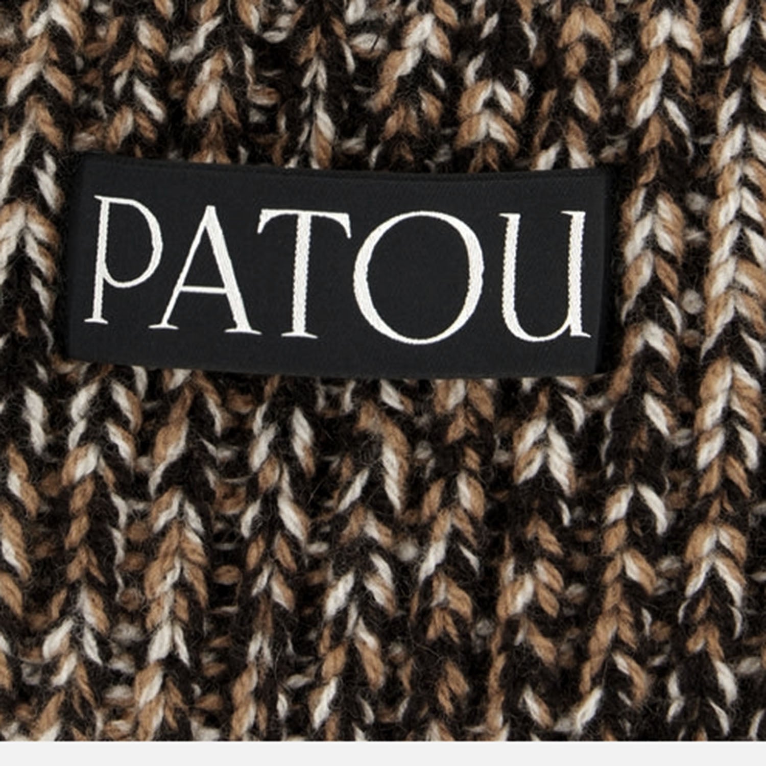Patou AC1558101 Wool and Cashmere Knit Beanie — Multicolor, view 2