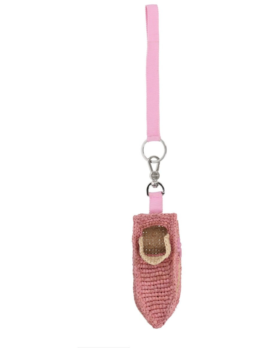 Patou Boat Bag Charm — Pink, view 2
