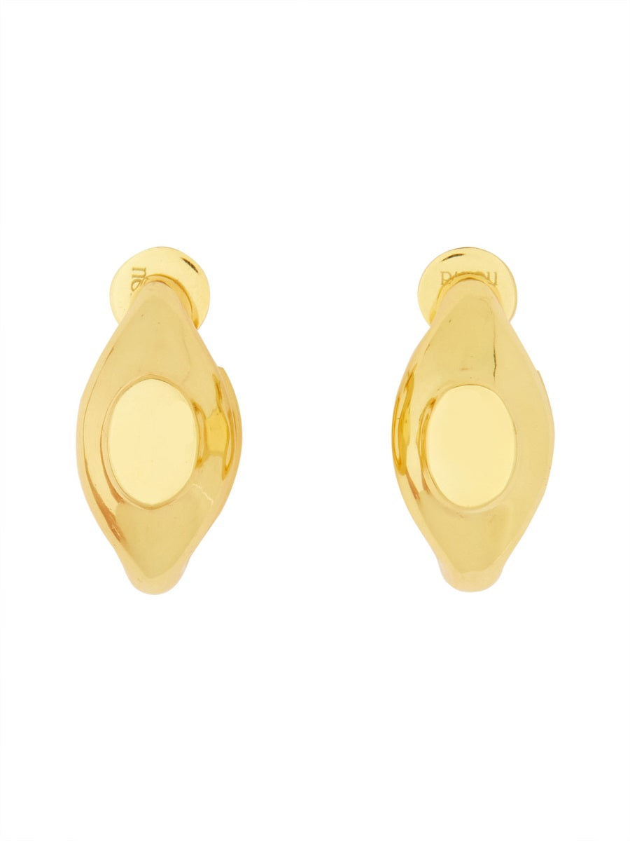 Patou Gold Signet Signet Earrings — Gold by Patou