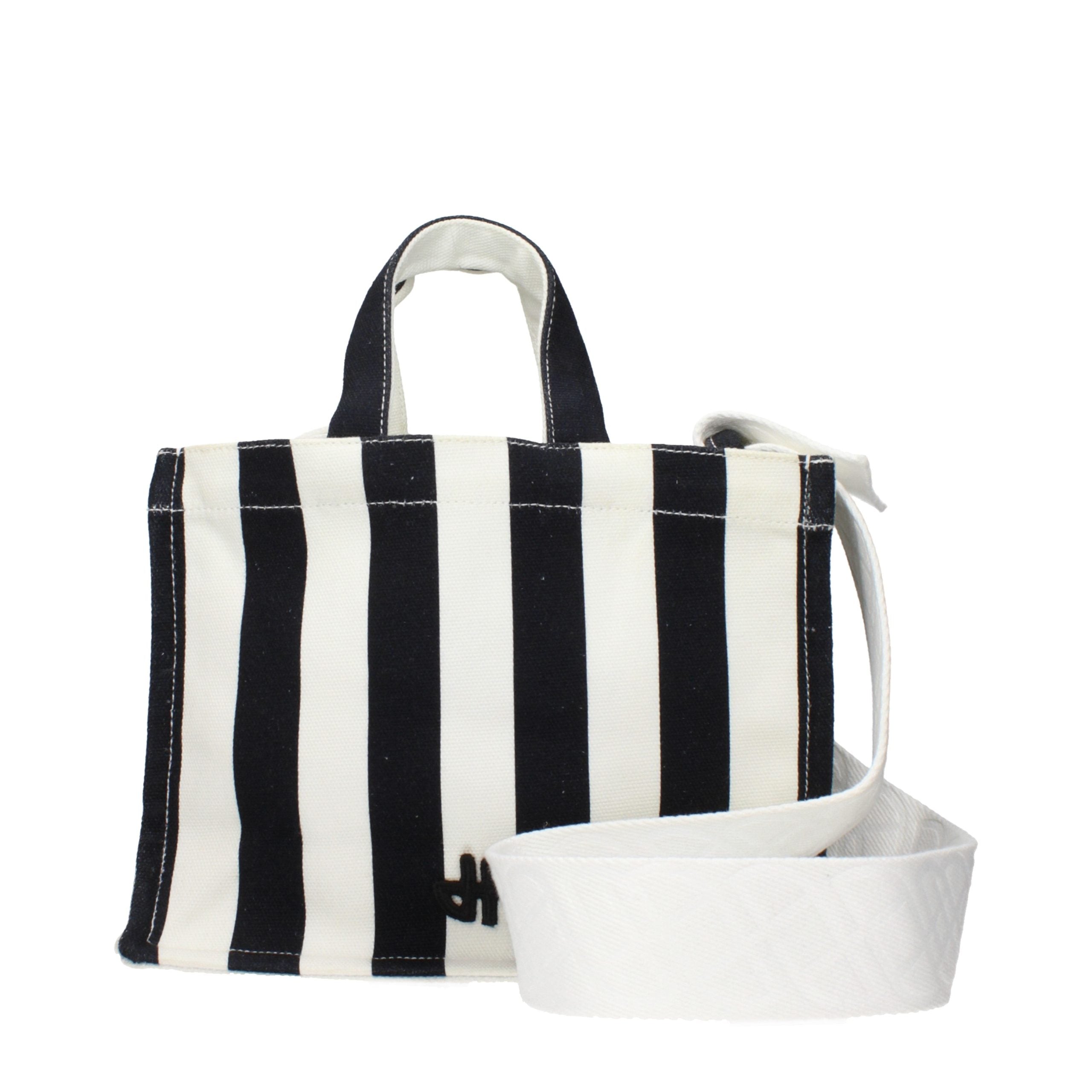 Patou Striped Canvas Tote Bag — Black, view 3