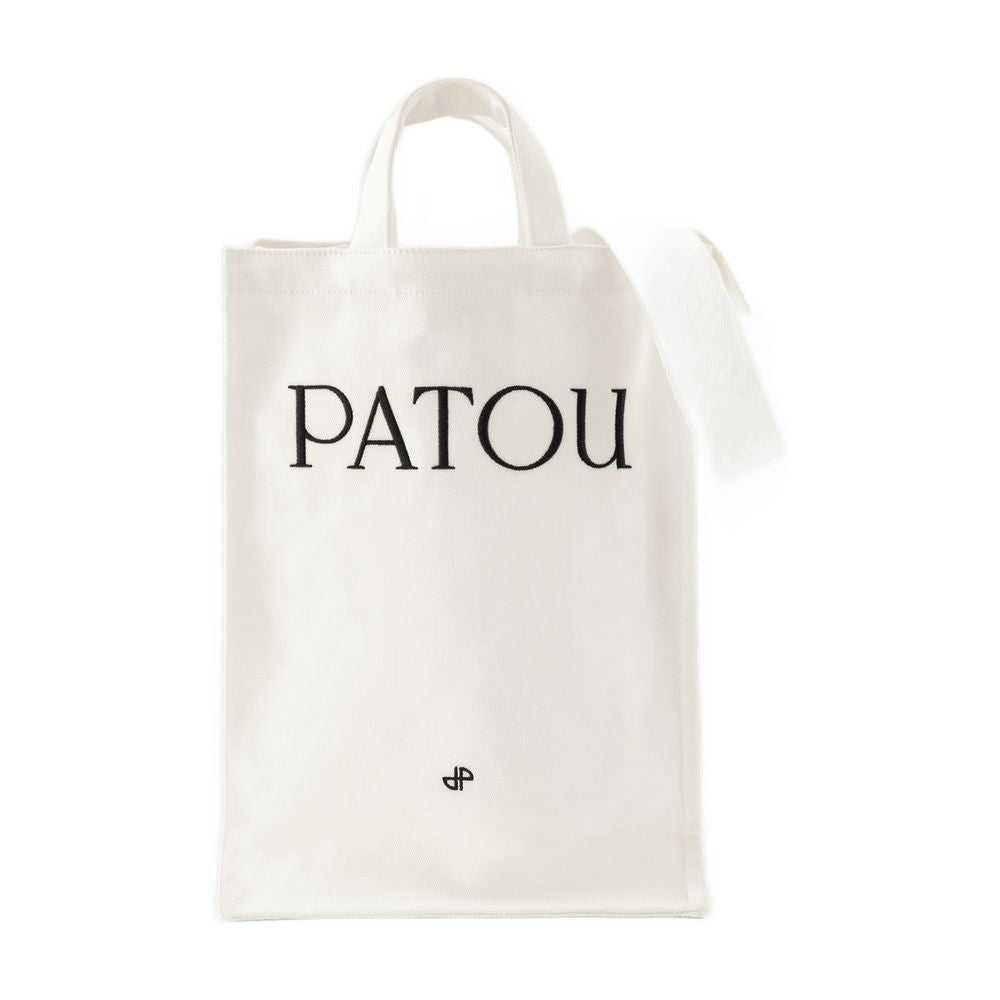 Patou Logo-Printed Tote Bag — White by Patou