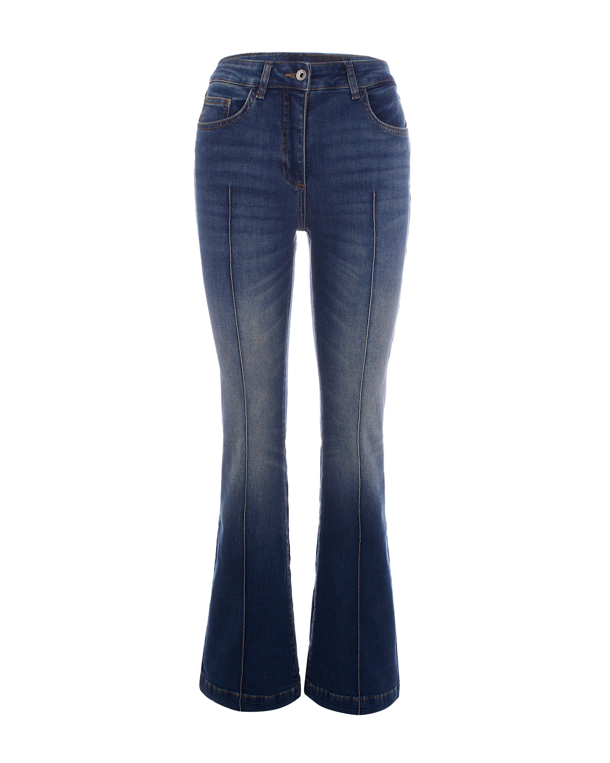 Patrizia Pepe Flare Stretch Denim Jeans — Blue by Patrizia Pepe